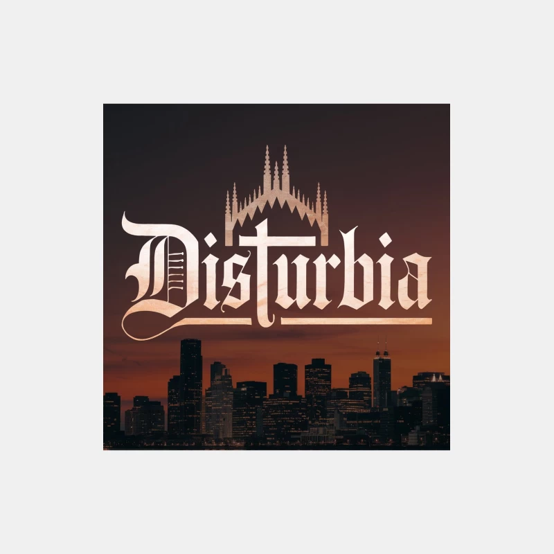 Gothic Disturbia: Urban Contrast of Cathedral and Cityscape Male Tank Top