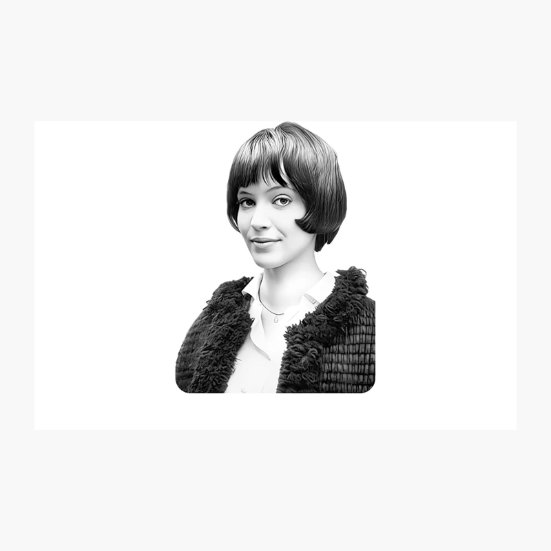 Anna Karina  Retro Style Fan Artwork Travel Mug