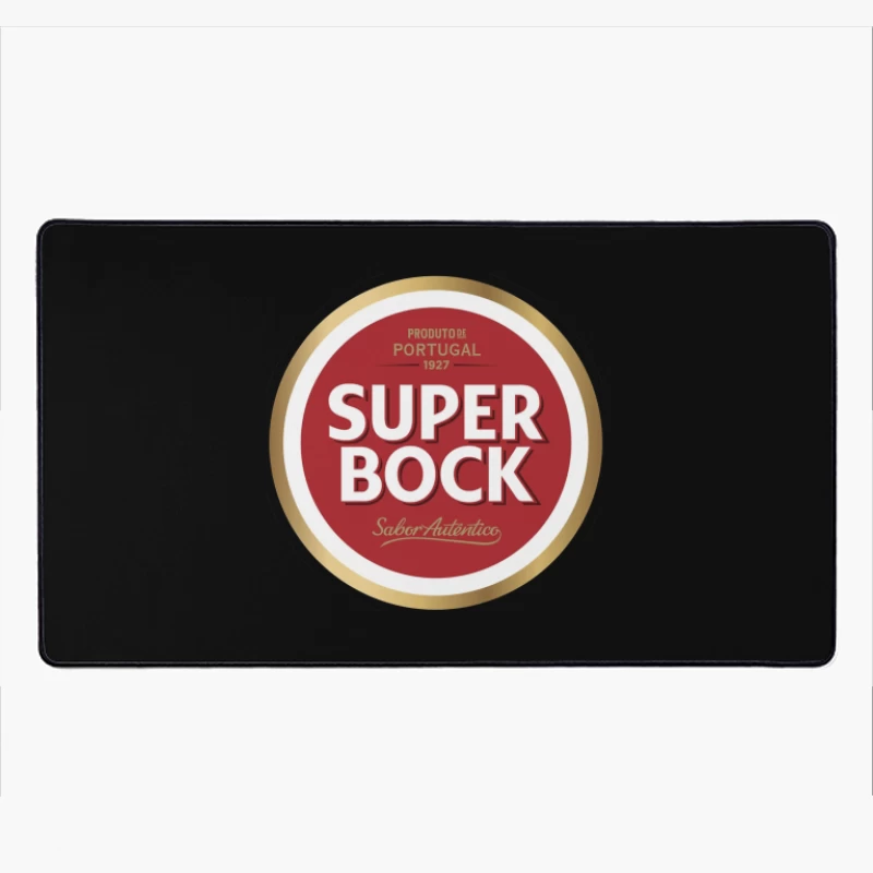 Super Bock Portuguese Beer Brand Logo Design from 1927 Desk Mat