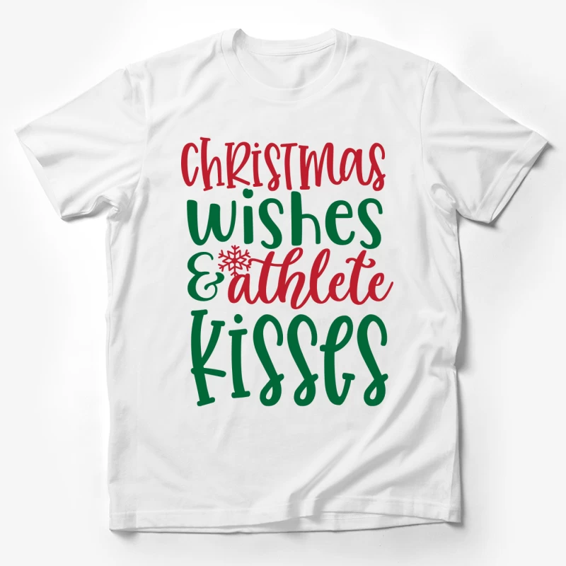 Vœux de Noël et baisers d'athlète Homme T-Shirt