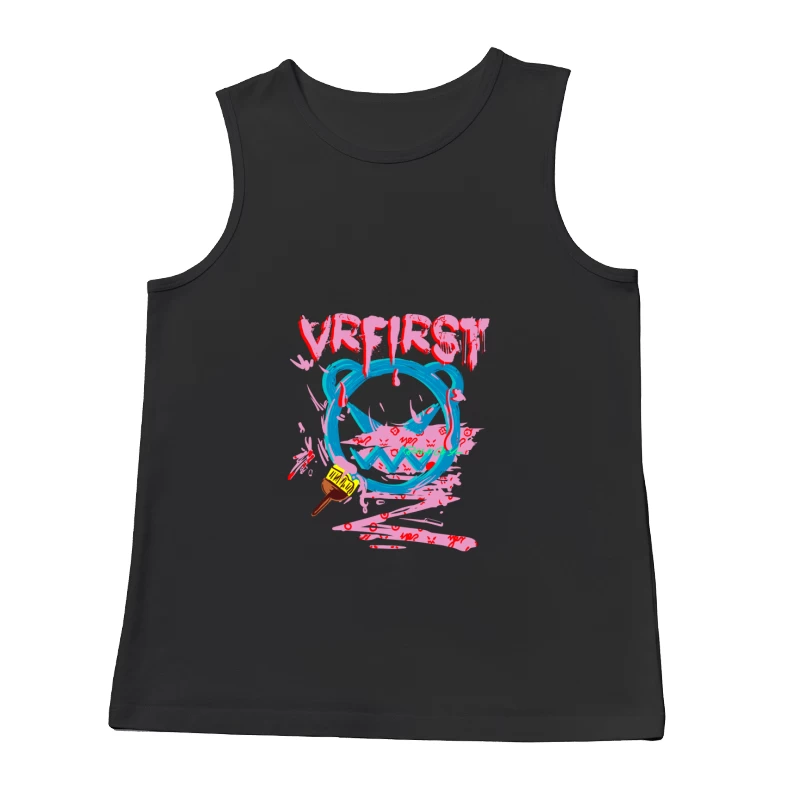 Buntes Graffiti-Design mit VR-Elementen Herren Tanktops