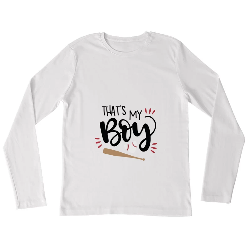 Fierté de maman pour le baseball Femme Manches Longues T-Shirt