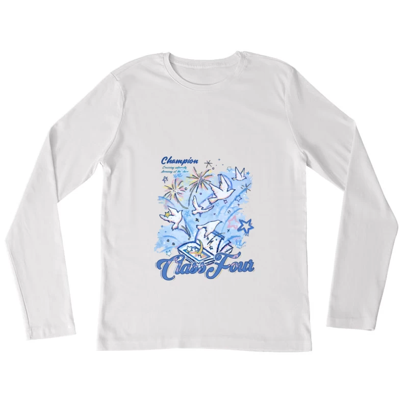 Rêves et Liberté Femme Manches Longues T-Shirt