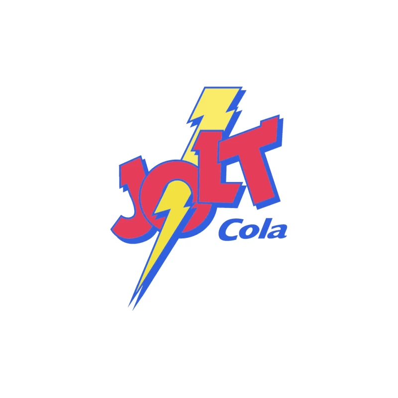 Retro Jolt Cola Energy Drink Logo with Lightning Bolt Design Mouse Pad