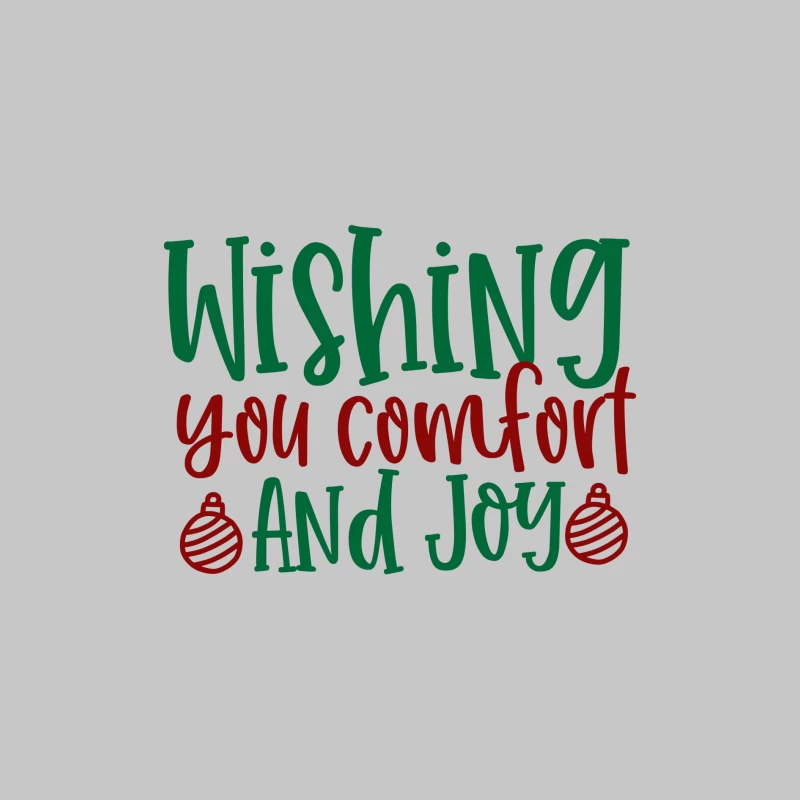Carte de vœux festive avec confort et joie Homme Manches Longues T-Shirt