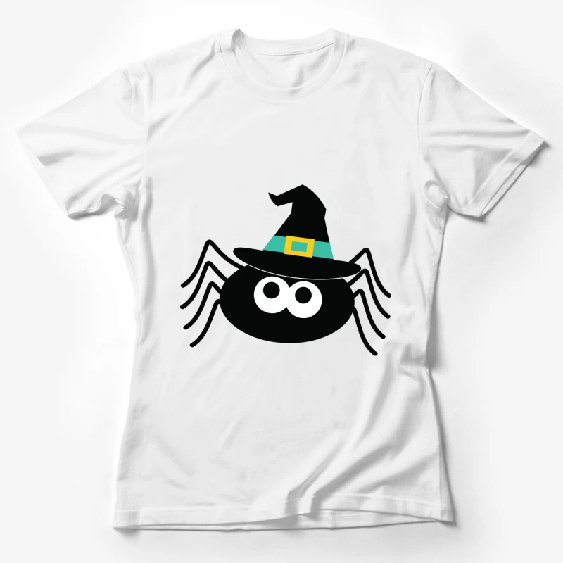 Araignée Halloween avec chapeau de sorcière Femme T-Shirt