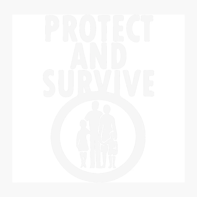 Protect And Survive Throw Pillow