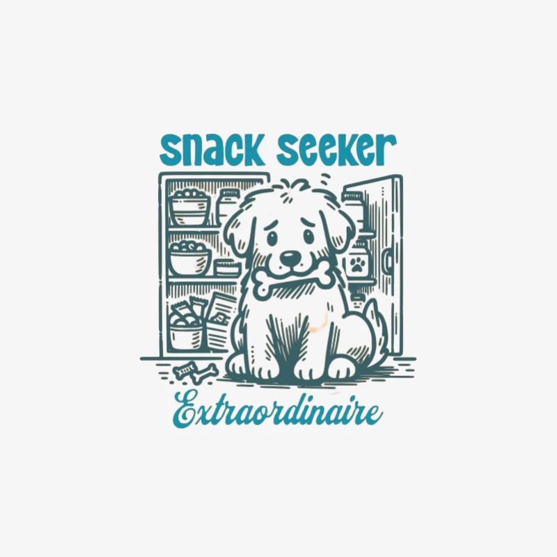 Snack-Suchhund im Kühlschrank Herren Langarm T-Shirt
