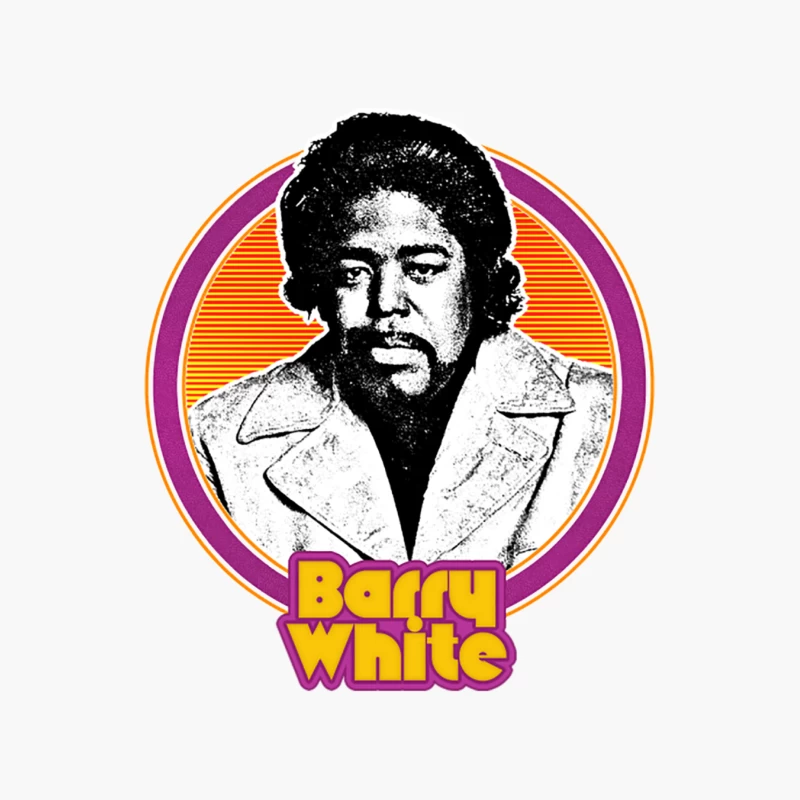 Barry White  Retro Soul Music Fan Design Cotton Tote Bag
