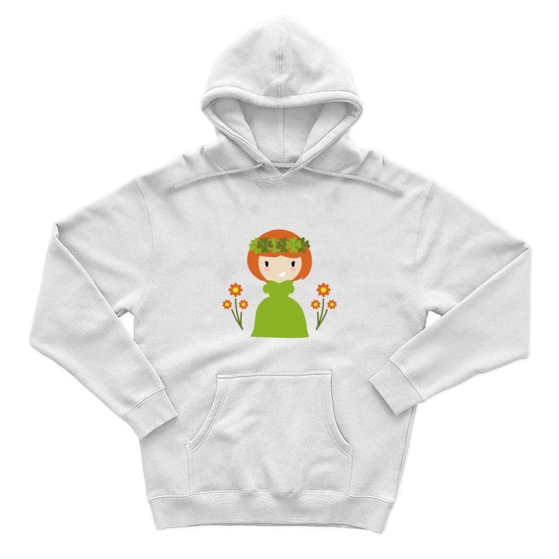 Fée de la nature avec fleurs Homme Sweat à capuche