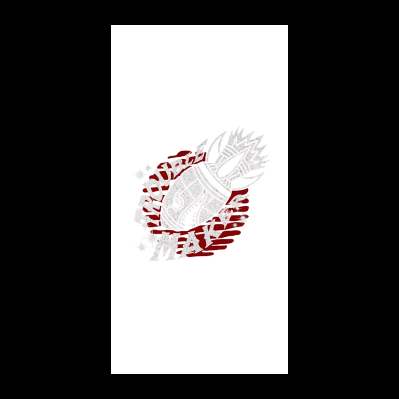 Fairy Tail Anime Guild Symbol in Red and White iPhone Case