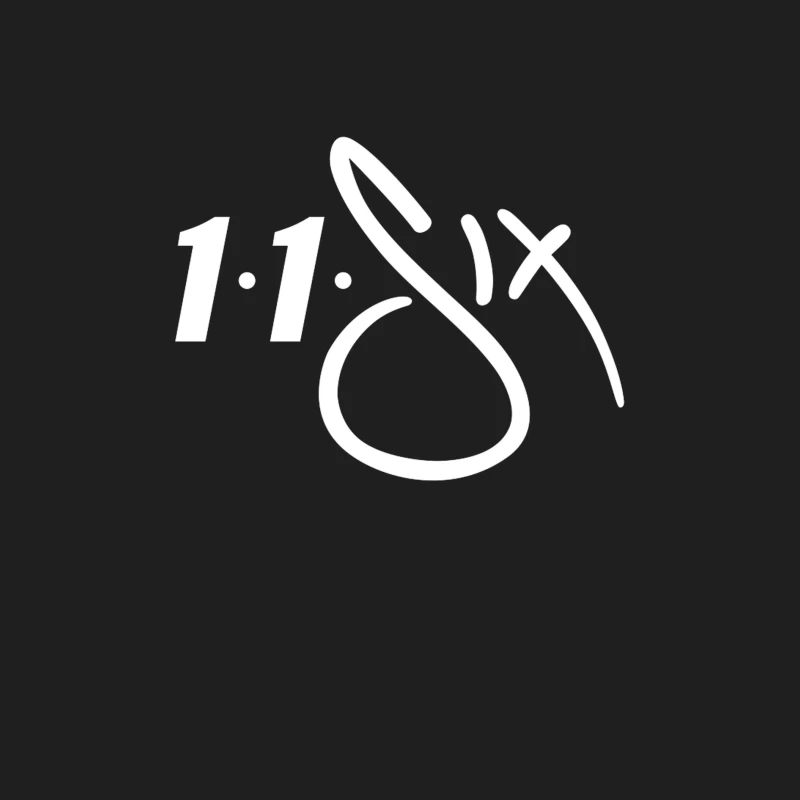 White Minimalist Number 11 Logo Outline Male Tank Top