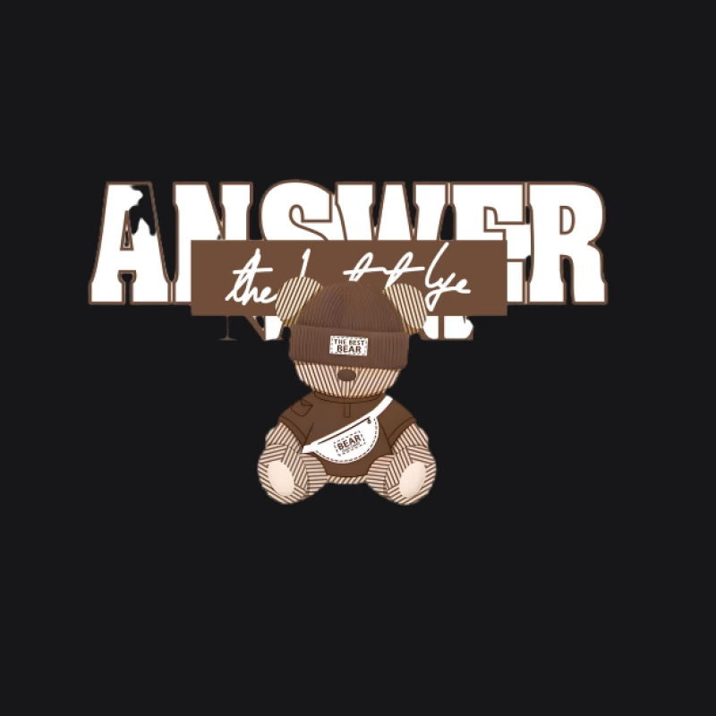 Design d'ours avec texte Homme Sweat à capuche