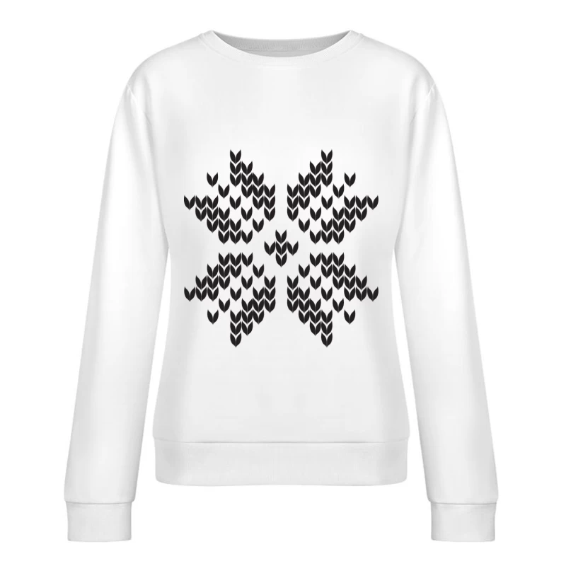 Motif géométrique en chevrons Femme Sweat-shirt à enfiler