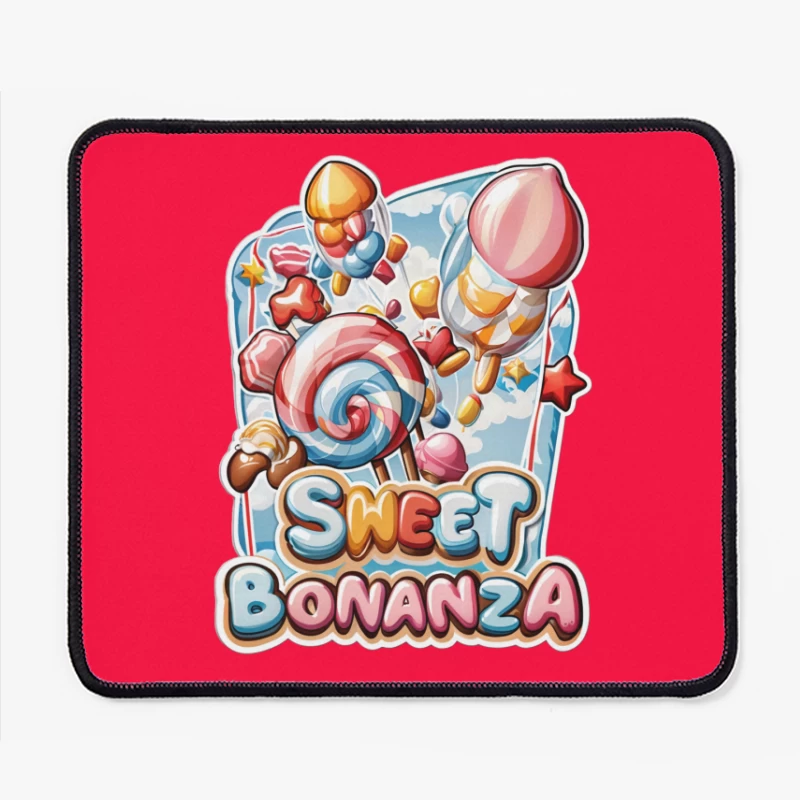 Sweet Bonanza Candy Game Logo Mouse Pad