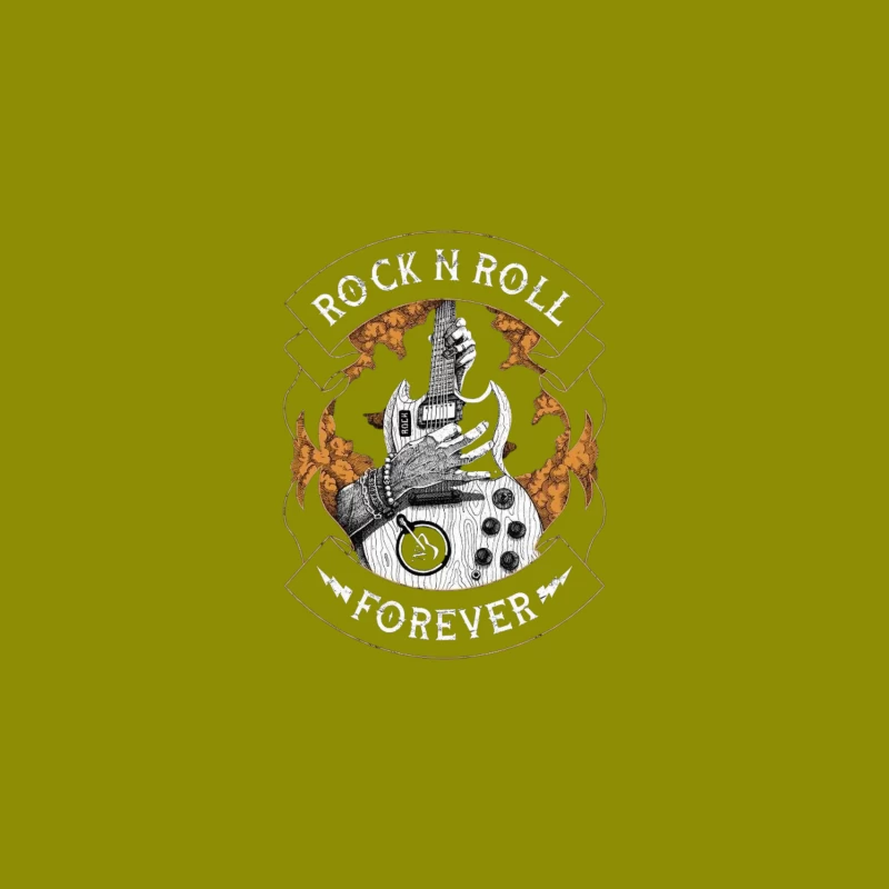 Rock N Roll Forever Graphic Design Desk Mat