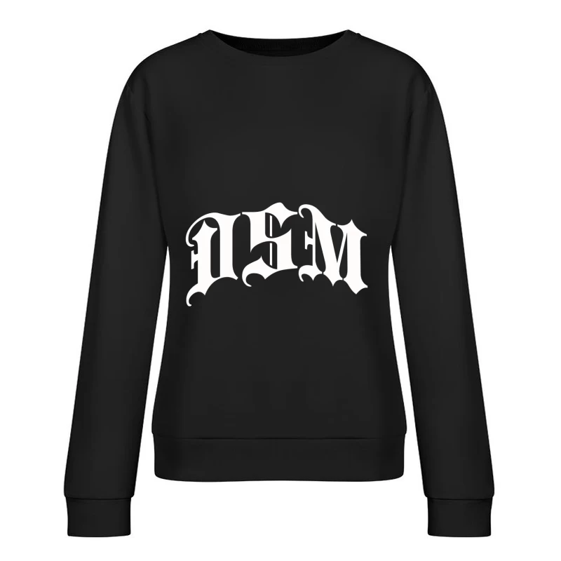 Gotisches Typografie-Design Damen Pullover Sweatshirt