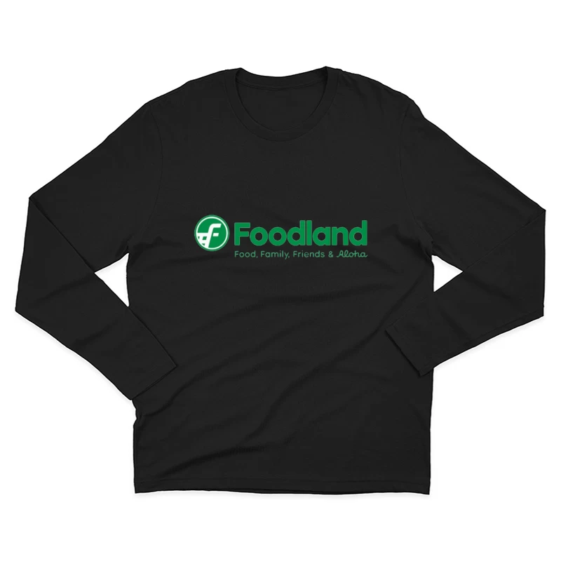 Foodland Supermarket: Hawaiian Grocery Chain with Green Logo and Aloha Spirit Male Long Sleeve T-Shirt