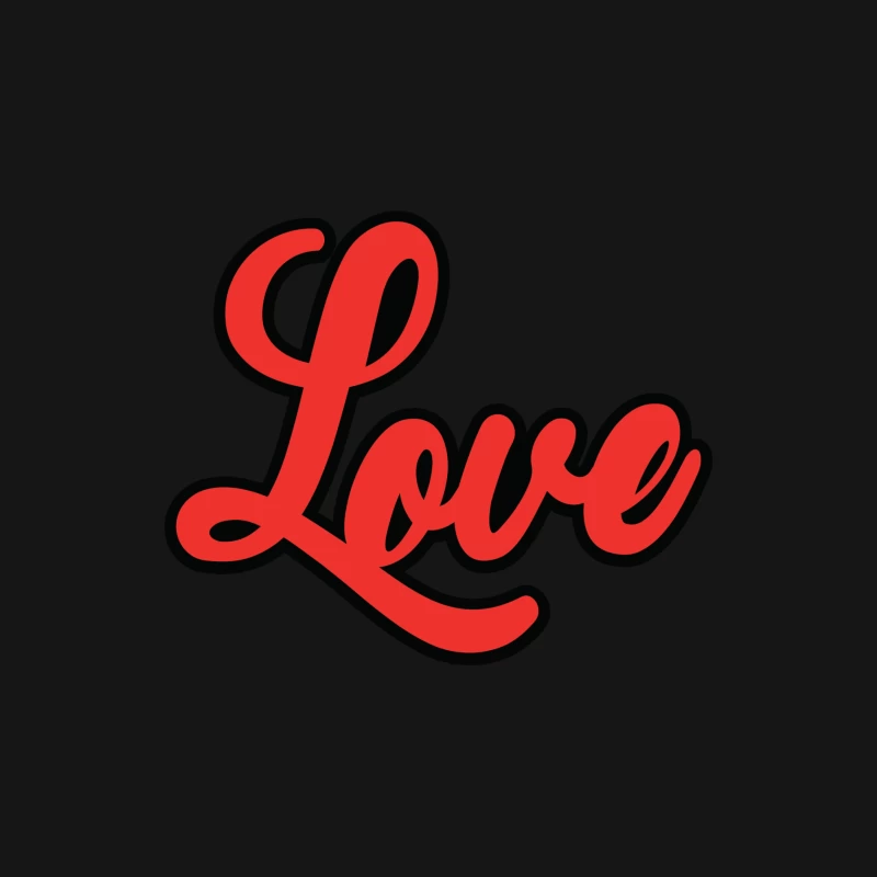 Motif avec amour rouge Homme Manches Longues T-Shirt