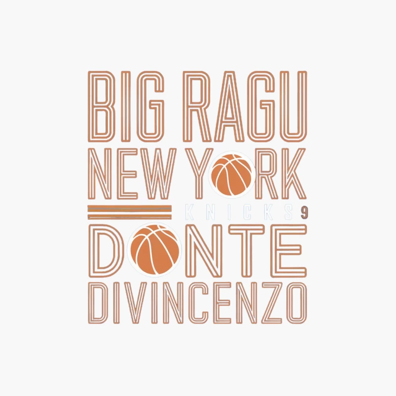 New York Basketball Typography Design Cotton Tote Bag