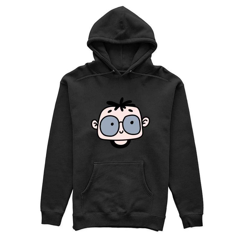 Illustration de personnage mignon avec lunettes Femme Sweat à capuche