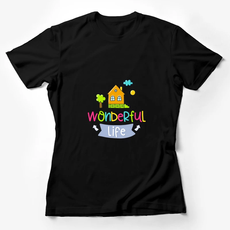 Illustration Colorée de Vie Merveilleuse Femme T-Shirt