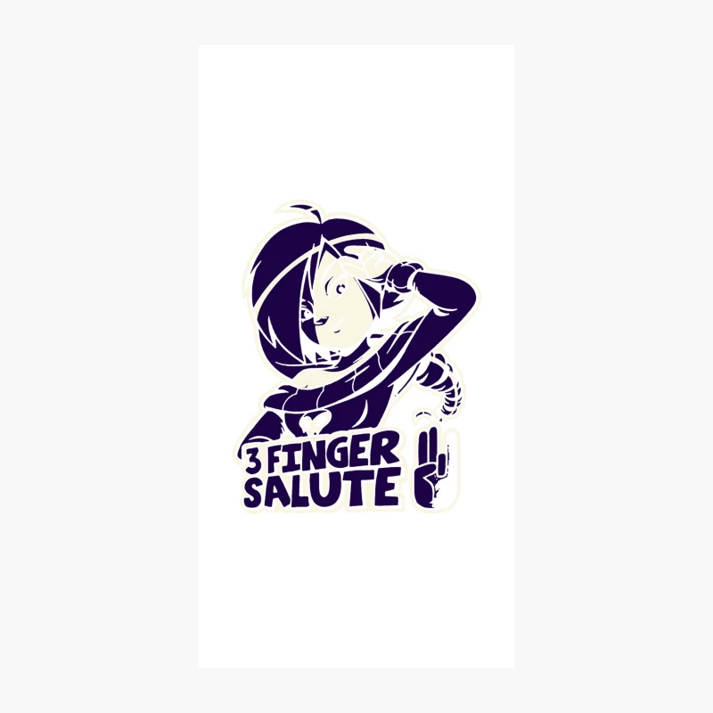 3 Finger Salute iPhone Case