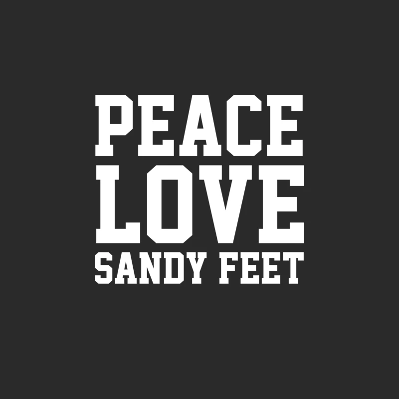 Peace. Love. Sandy Feet. Baseball Cap