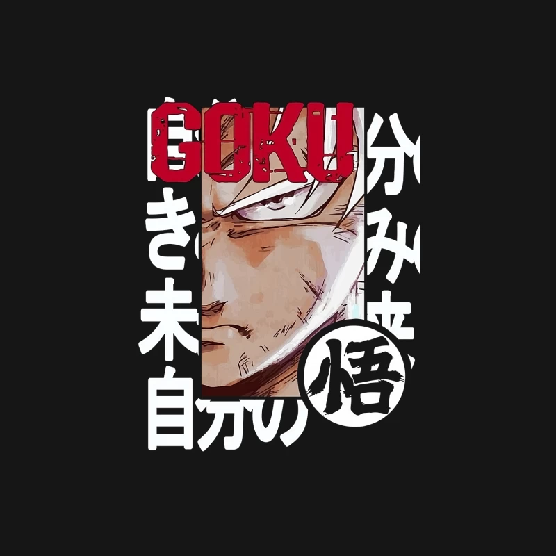 Goku Anime-Design mit Schriftzeichen Damen Langarm T-Shirt