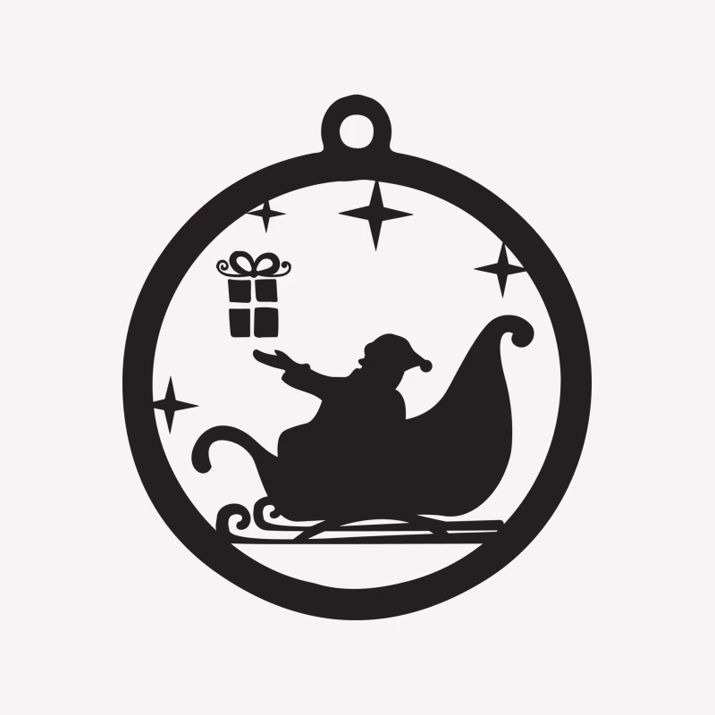 Décoration de Noël avec traîneau Femme T-Shirt