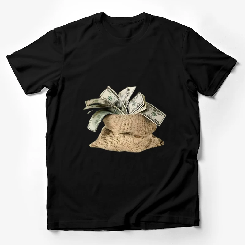 Sac d'argent rempli de dollars Homme T-Shirt