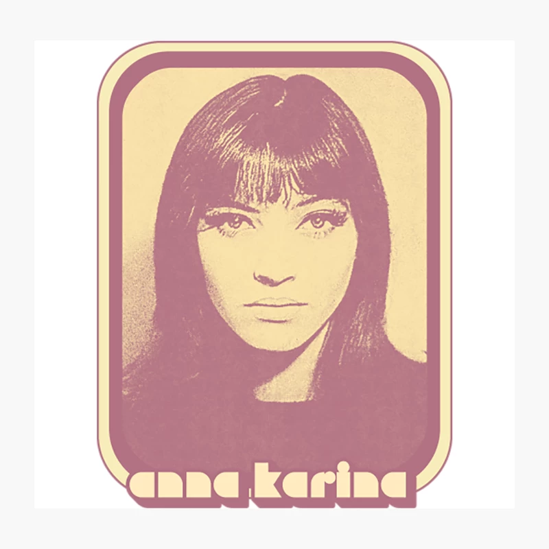 Anna Karina  60s Retro Nouvelle Vague Throw Pillow