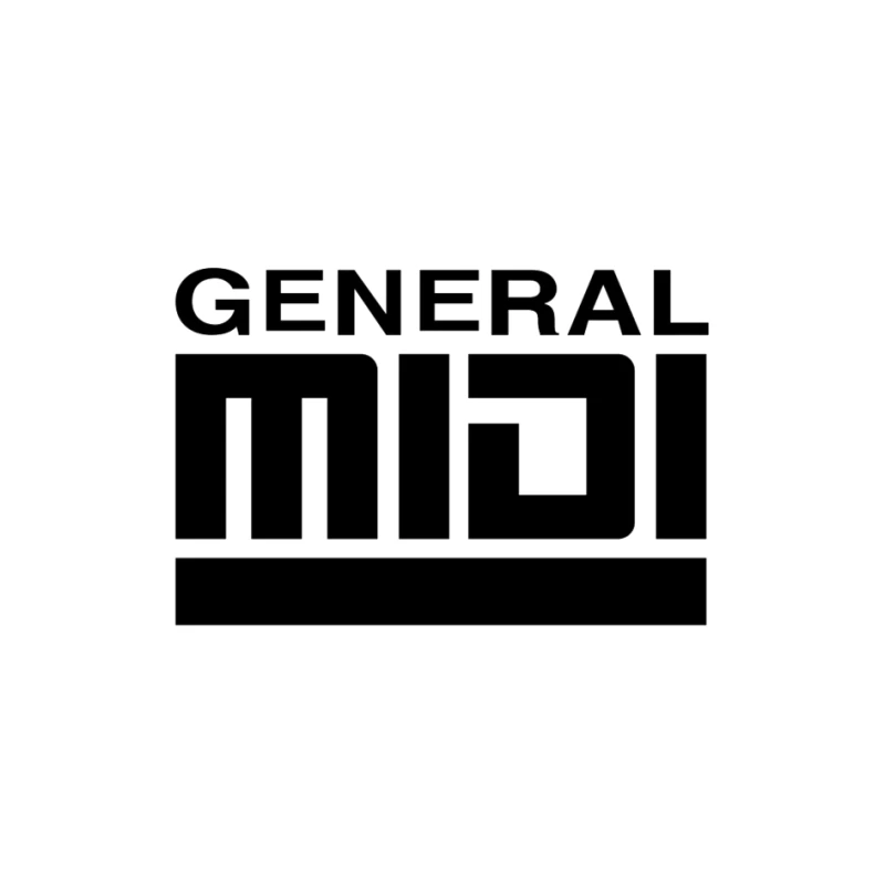 General MIDI Digital Audio Technology Logo Pin