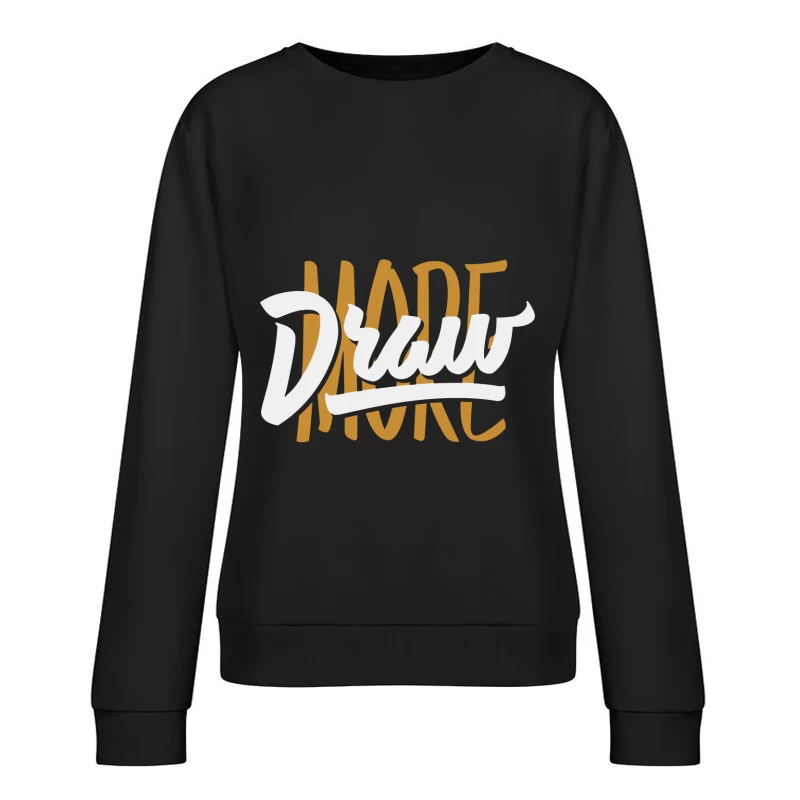 Kreatives Zeichendesign Damen Pullover Sweatshirt