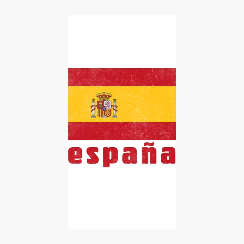 Espana  Spain  Retro Faded Style Flag Design iPhone Case