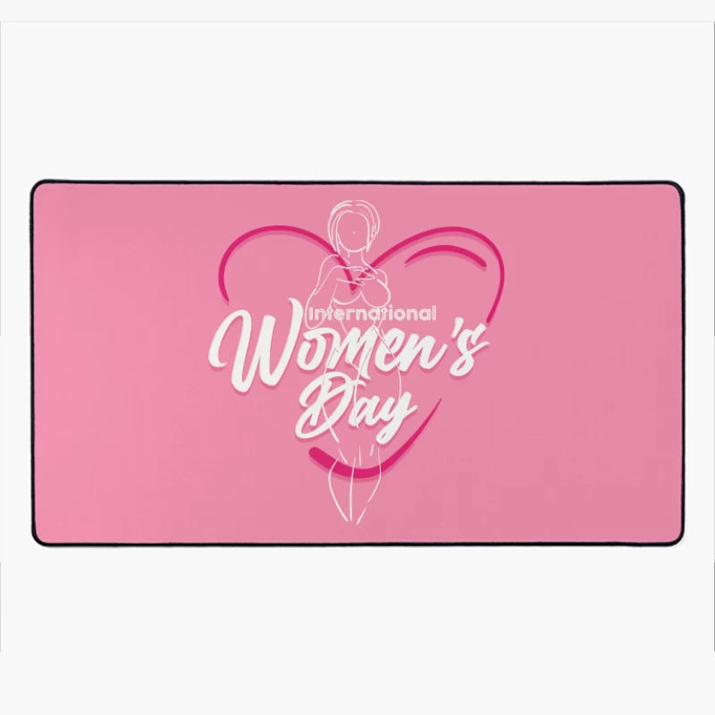 Elegant International Women's Day Design Desk Mat