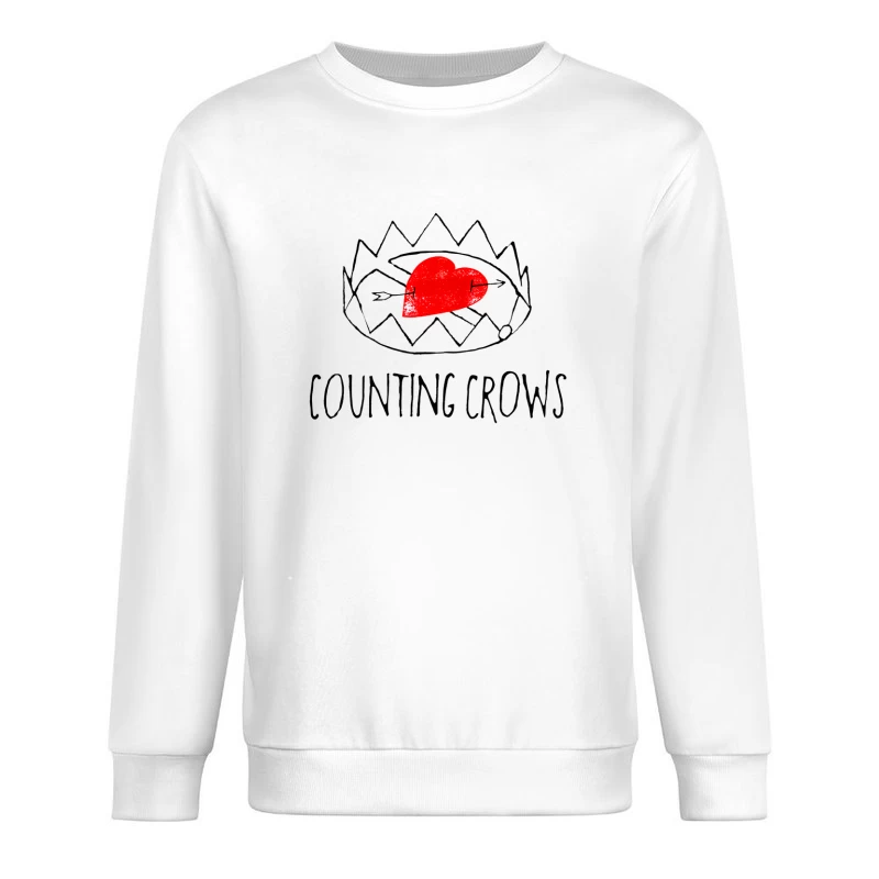 Counting Crows White Love Trap Male Pullover Sweatshirt