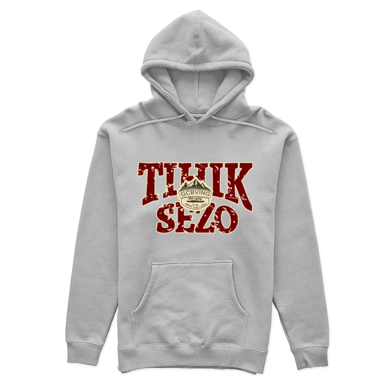 Abenteuerliche Typografie im Retro-Stil Damen Pullover Hoodie