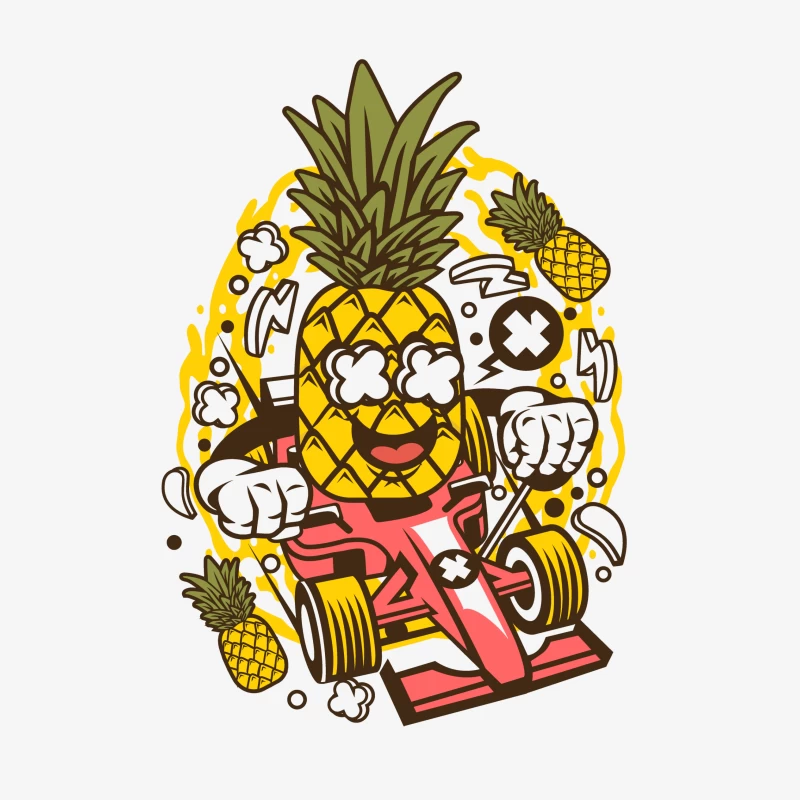 Ananas Rigolo Pilote Homme Sweat-shirt à enfiler