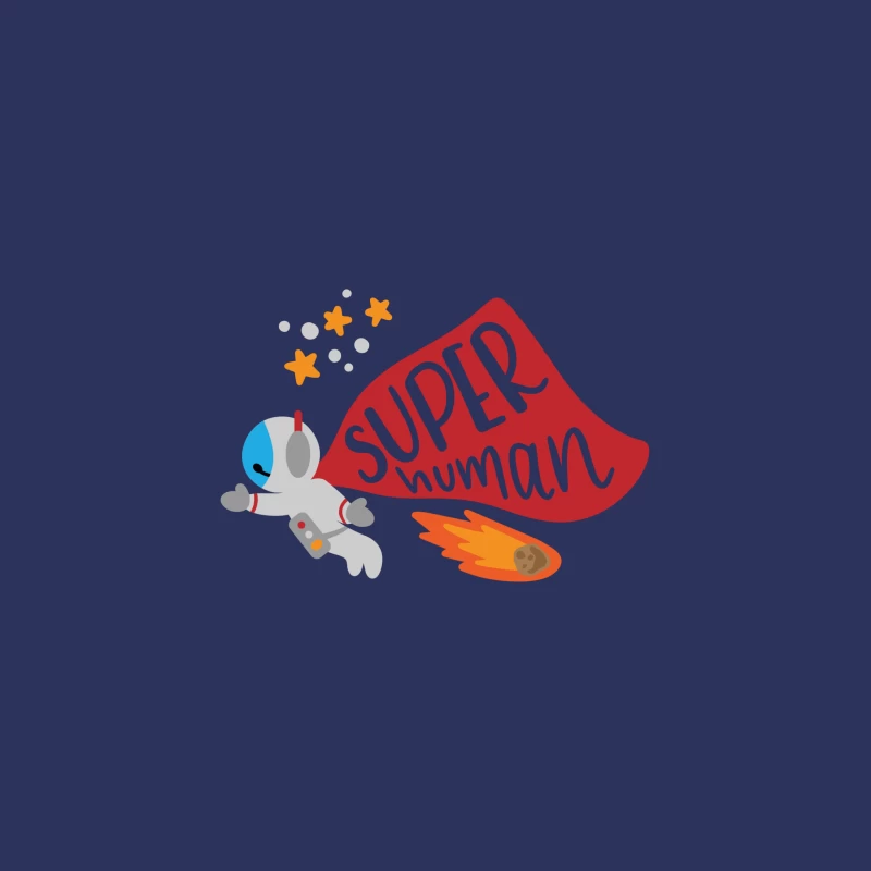 Astronaute Super Héros avec Comète Femme T-Shirt