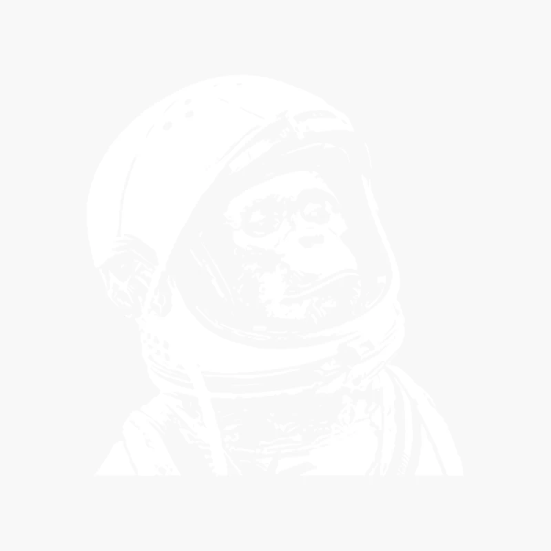 Astronaut Chimp Cotton Tote Bag