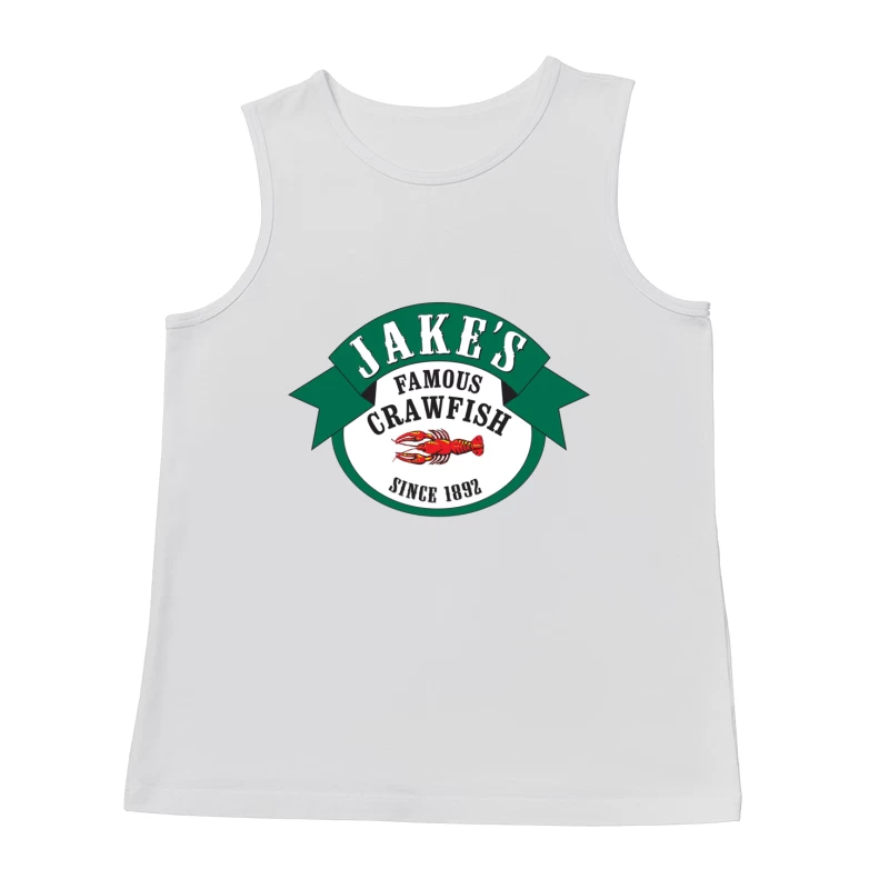 Jake's Famous Crawfish Restaurant - Historic Seafood Logo Since 1892 Male Tank Top