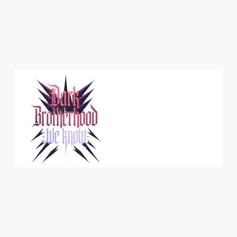 Gothic Dark Brotherhood Game Logo with Sharp Purple Design Coffee Mug