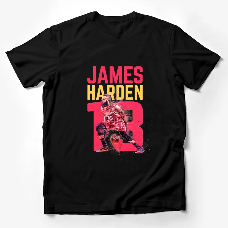 Basketballspieler James Harden Portrait Herren T-Shirt