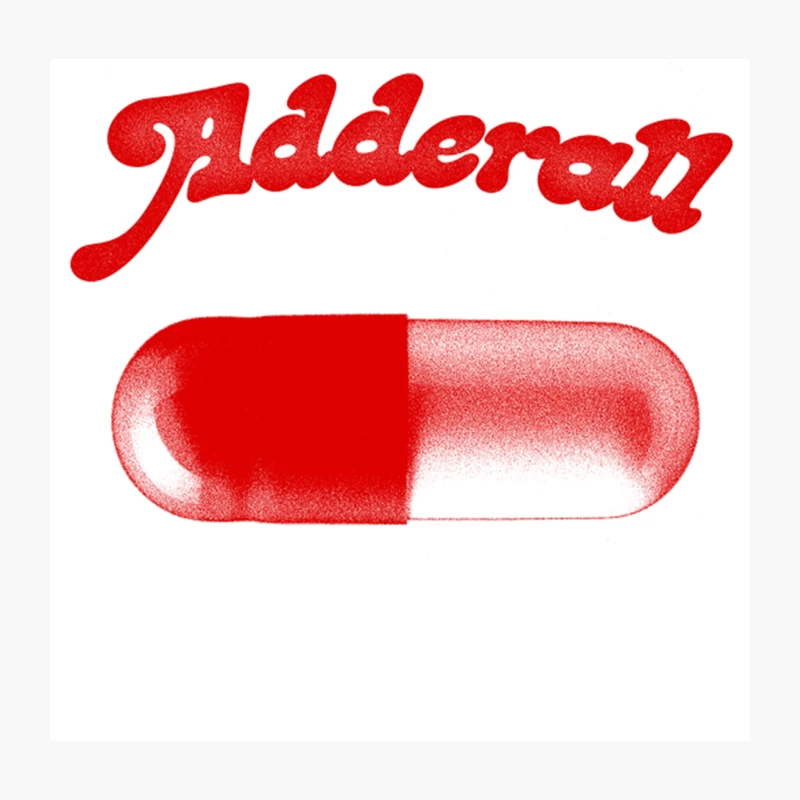 Adderall  Retro Aesthetic Design Throw Pillow