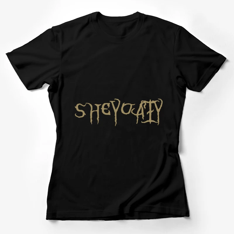 Mystisches Schriftzug Damen T-Shirt