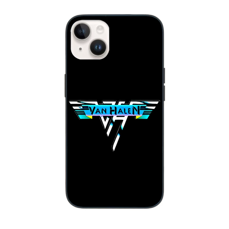 Van Halen Classic Band Logo in Retro 80s Style iPhone Case