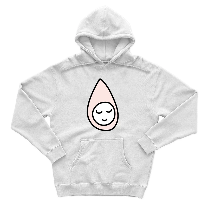 Goutte d'eau avec visage serein Homme Sweat à capuche