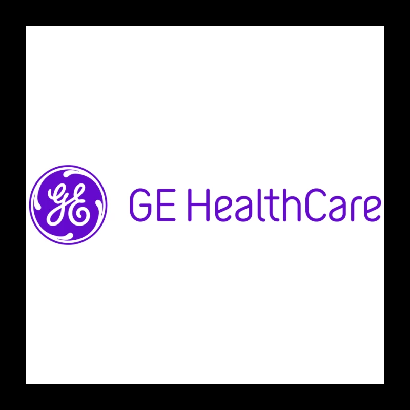 GE Healthcare Corporate Logo in Purple Pin