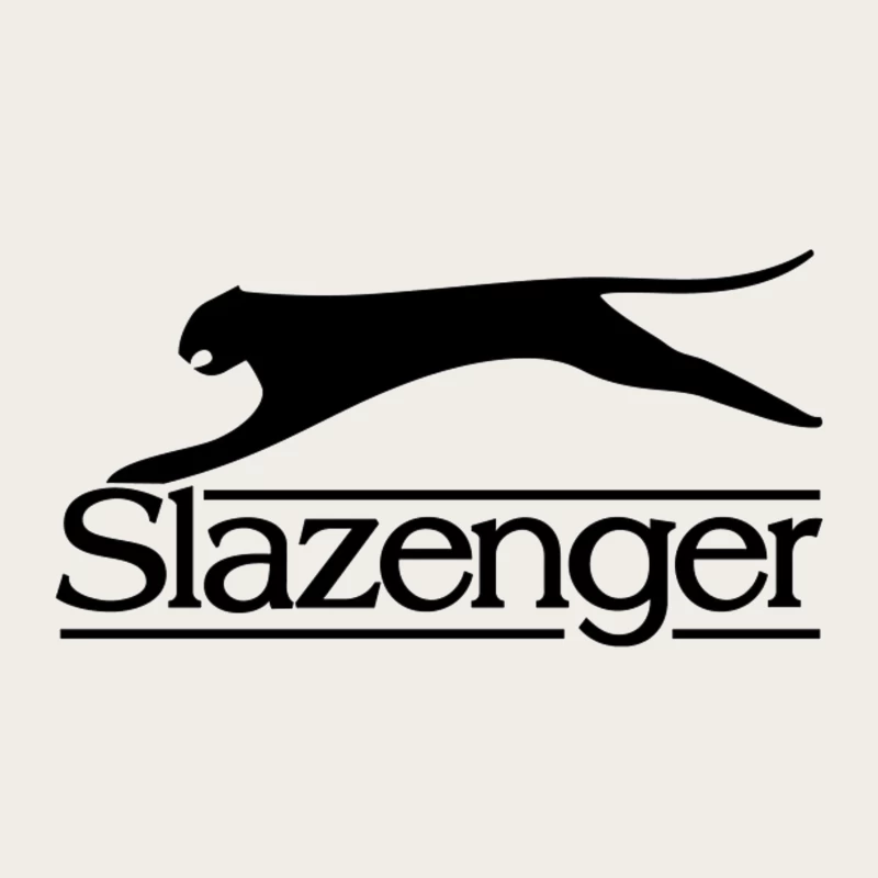 Slazenger Sports Brand Logo with Black Panther Silhouette Bucket Hat